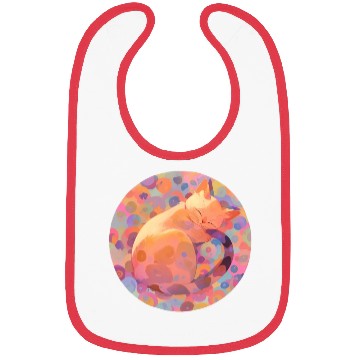 Discover Sleeping Cat Bibs