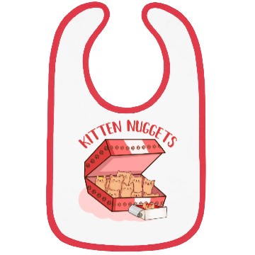 Discover Funny Kittens as Chicken Nuggets, Cat Lover Bibs