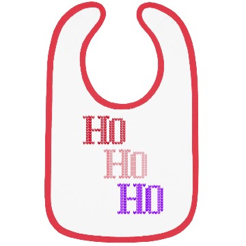 Discover HO HO HO MERRY CHRISTMAS KNITTED STYLE Bibs