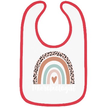 Discover Microbiologist Rainbow Leopard Funny Bibs