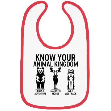 Discover Jungle Bibs, Know Your Animal Kingdom Bear Moose