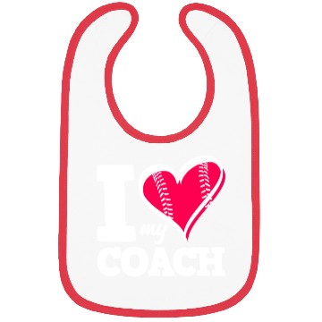 Discover Funny Baseball Trainer Gift I Love My Trainer Bibs