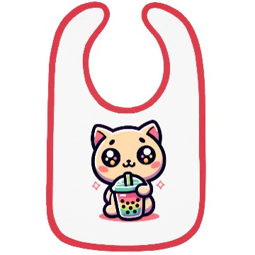 Discover Cat Bubble Tea Boba Kawaii Bibs