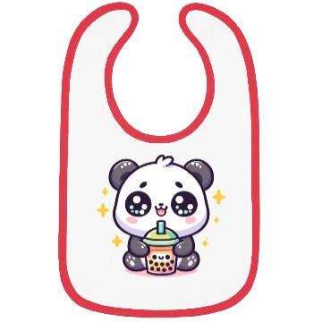 Discover Panda Bubble Tea Boba Kawaii Bibs
