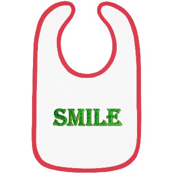 Discover green smile design Bibs