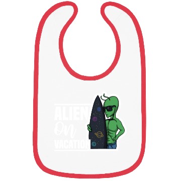 Discover Alien Surf Vacation Beach, Summer Sun Sea Surfers Bibs