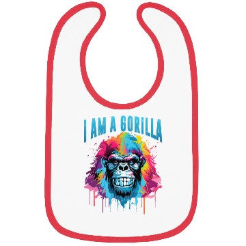 Discover I Am A Gorilla Bibs
