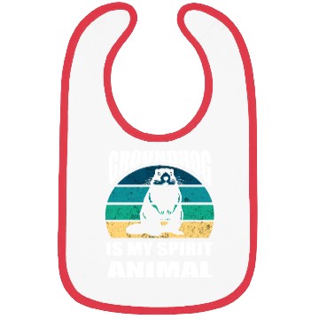 Discover groundhog is my Spirit Animal Bibs