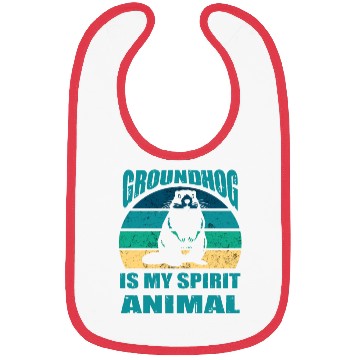 Discover funny Respect the groundhog Bibs
