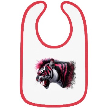 Discover Tiger pink punk Bibs