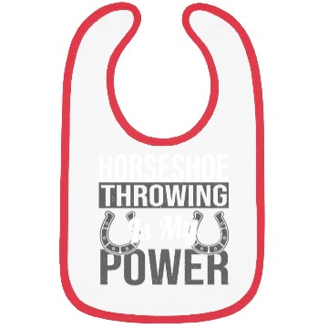 Discover Horseshoe Throwing Is My Power Bibs