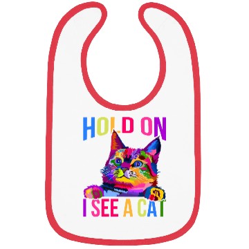 Discover Hold On I See A Cat Bibs