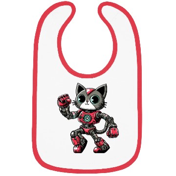 Discover Cat Robot Cyborg Dancing Dancer Disco Bibs