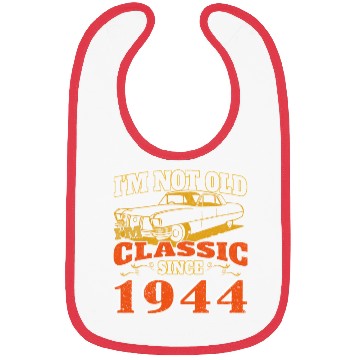 Discover Oldtimer 1944 80th birthday present men Bibs