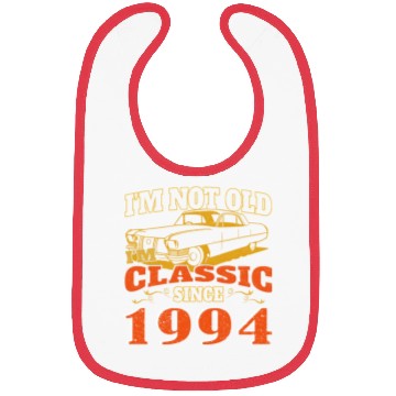 Discover Vintage car 1994 30th birthday present men Bibs