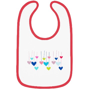 Discover Heart Printed product Bibs