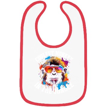Discover Coolest Monkey In The Jungle Bibs