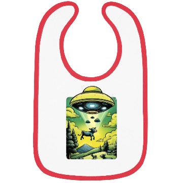 Discover UFO Cow Abduction Bibs