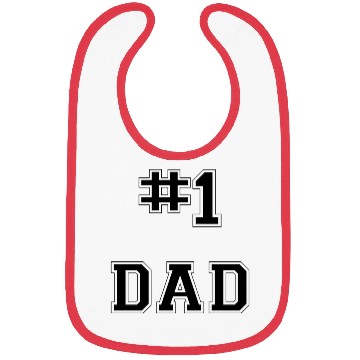 Discover 1 Dad Funny gift Number Dad Bibs