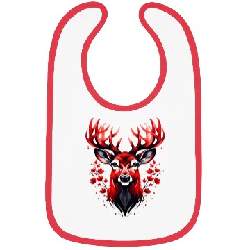 Discover deer face flower cute outfits winter Bibs