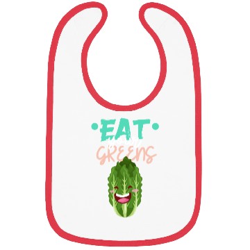 Discover Cute Eat Your Greens Graphic Bibs