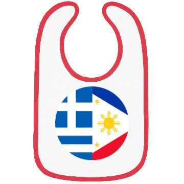 Discover Greek Filipino flags Bibs