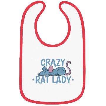 Discover Crazy Rat Lady Rodent Pet Bibs