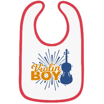 Discover Violin Boy Bibs