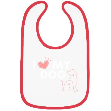 Discover I love my Dog Bibs