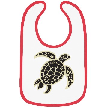 Discover Sea Turtle Design 2 Color Vector Bibs