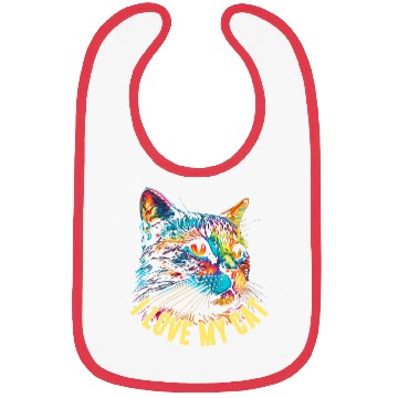 Discover I Love My Cat Bibs