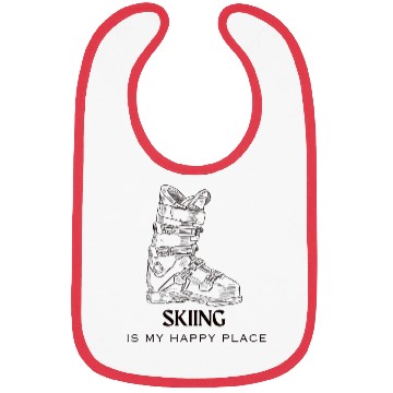 Discover Skiing is my happy place Bibs