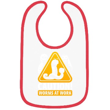 Discover Worm Farming Caution Worms At Work Bibs