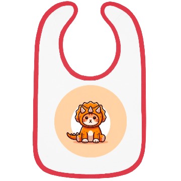 Discover Cat in Stegosaurus Costume Bibs