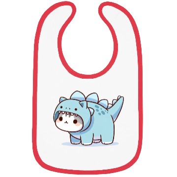 Discover Cat in Stegosaurus Costume Bibs