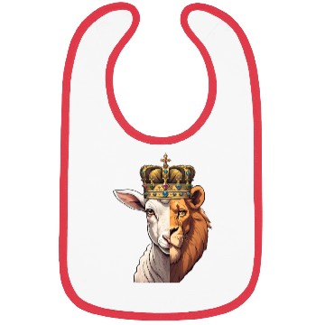 Discover Lion, Lamb, King Bibs