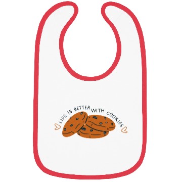 Discover Sweet Indulgence" Cookie Design Bibs