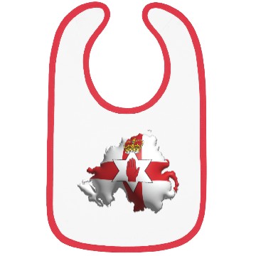 Discover Northern Ireland - 3D Flag Map Bibs