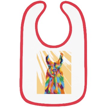 Discover Vibrant Llama Majesty Bibs