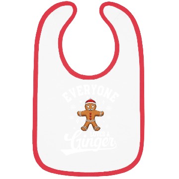 Discover Everyone Loves A Ginger, Gingerbread Santa Bibs