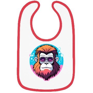 Discover Ape Monkey Illustration Bibs