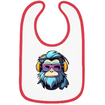 Discover Ape Monkey Illustration Bibs