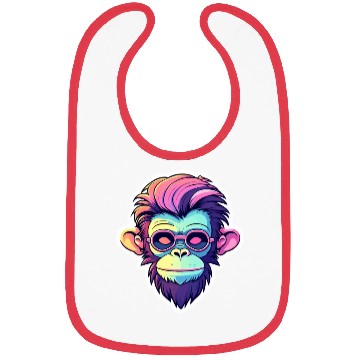 Discover Ape Monkey Illustration Bibs