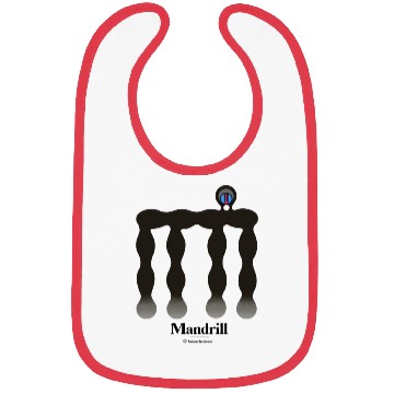 Discover Bold monkey print "Mandrill" Bibs