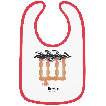 Discover Bold monkey print "Tarsier" Bibs