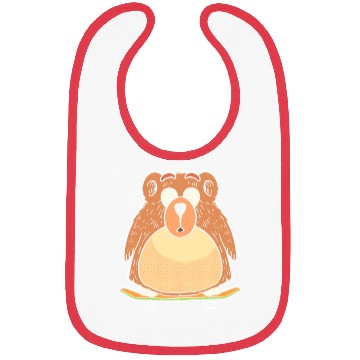 Discover Skater Bear Skateboard Enthusiast Gift Bibs