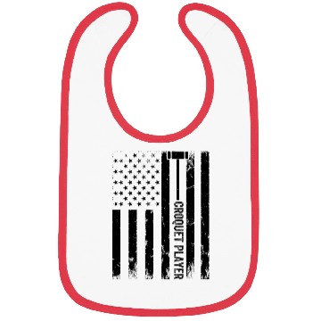Discover Croquet Player US Flag Croquet Player Bibs