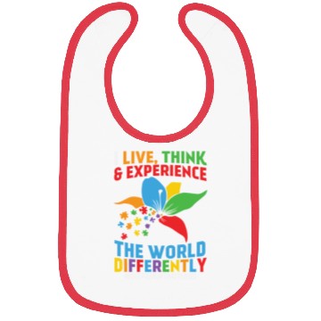 Discover Live Think Experience World Differently Bibs