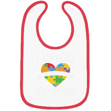 Discover I Support For My Son Autism Awareness Bibs