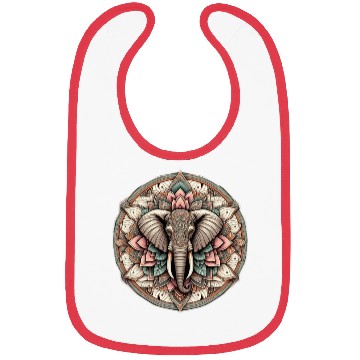 Discover Eternal Serenity Majestic Elephant Mandala Bibs